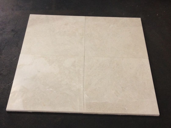 Botticino Marble Tile - 24" x 24" x 1/2" Honed