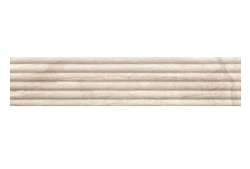 Full Tile Sample - Botticino Fluted Marble Tile - 6" x 24" x 3/4" Honed