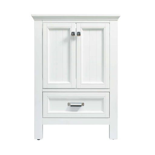 Brantley White Wood Freestanding Bathroom Vanity - 24"