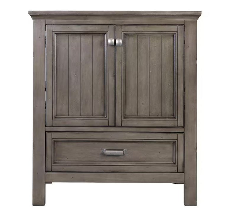 Brantley Wood Distressed Grey Bathroom Vanity Distressed Grey 1