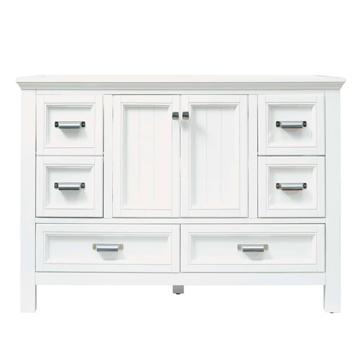 Brantley White Wood Freestanding Bathroom Vanity - 48"
