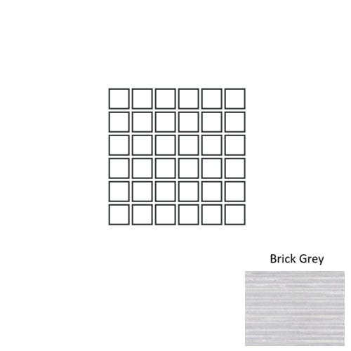 Trex Porcelain Brick Grey TXB3 Mosaic Natural 1