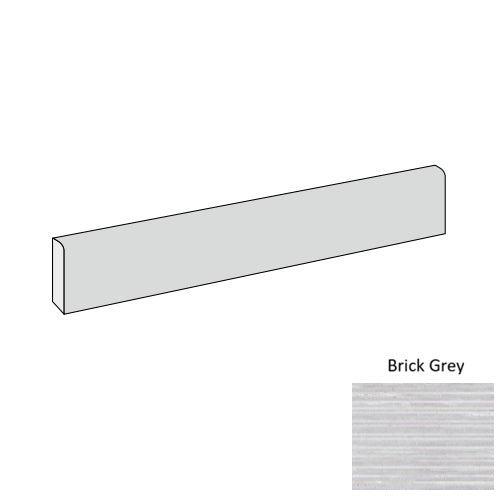 Trex Porcelain Brick Grey TXB3 Bullnose Natural 1