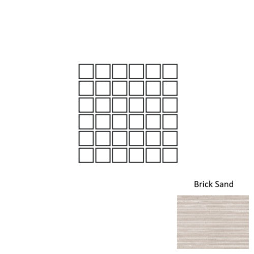 Trex Porcelain Brick Sand TXB4 Mosaic Natural 1