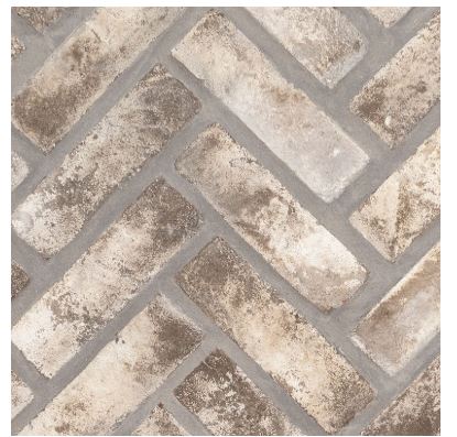 Brickstacks Doverton Gray Brick Herringbone SMOT-CLAHB-DOVGRA2.25X7.5