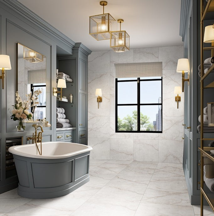 Brighton Gold Porcelain Tile - Polished