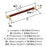 Fairlane Zinc & Leather Brown Leather / Champagne Bronze Appliance Pull 4