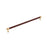 Fairlane Zinc & Leather Brown Leather / Champagne Bronze Appliance Pull 3