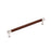 Fairlane Zinc & Leather Brown Leather / Polished Nickel Appliance Pull 1