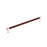 Fairlane Zinc & Leather Brown Leather / Polished Nickel Appliance Pull 2