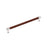 Fairlane Zinc & Leather Brown Leather / Polished Nickel Cabinet Pull 1