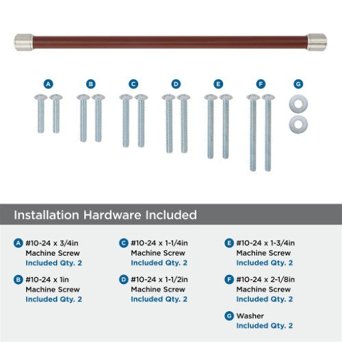 Fairlane Zinc & Leather Brown Leather / Satin Nickel Appliance Pull 8