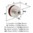 Fairlane Zinc & Leather Brown Leather / Satin Nickel Cabinet Knob 3
