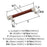 Fairlane Zinc & Leather Brown Leather / Satin Nickel Cabinet Pull 11