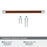 Fairlane Zinc & Leather Brown Leather / Satin Nickel Cabinet Pull 21