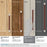 Fairlane Zinc & Leather Brown Leather / Satin Nickel Cabinet Pull 31