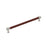 Fairlane Zinc & Leather Brown Leather / Satin Nickel Cabinet Pull 1