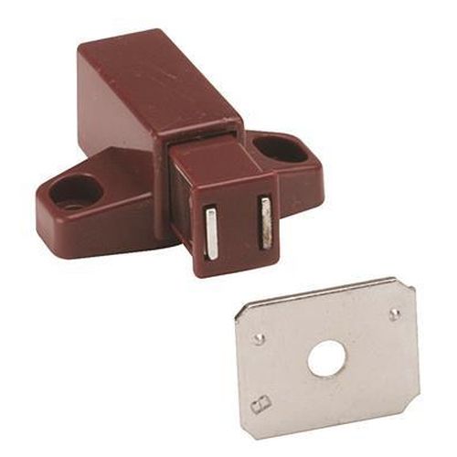 Functional Hardware Acetal & Steel Brown Cabinet Catch 1