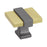 Overton Zinc & Aluminum Brushed Gold / Black Chrome Cabinet Knob 1