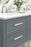 Overton Zinc & Aluminum Brushed Gold / Black Chrome Cabinet Pull 11