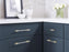 Urbanite Zinc & Aluminum Brushed Gold / Black Chrome Cabinet Pull 6