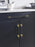 Urbanite Zinc & Aluminum Brushed Gold / Matte Black Cabinet Pull 12