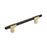 Urbanite Zinc & Aluminum Brushed Gold / Matte Black Cabinet Pull 2