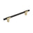 Urbanite Zinc & Aluminum Brushed Gold / Matte Black Cabinet Pull 3