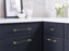 Urbanite Zinc & Aluminum Brushed Gold / Matte Black Cabinet Pull 14