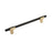 Urbanite Zinc & Aluminum Brushed Gold / Matte Black Cabinet Pull 4