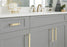 Overton Zinc & Aluminum Brushed Gold / Satin Nickel Cabinet Pull 9