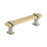 Overton Zinc & Aluminum Brushed Gold / Satin Nickel Cabinet Pull 1