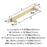 Overton Zinc & Aluminum Brushed Gold / Satin Nickel Cabinet Pull 5