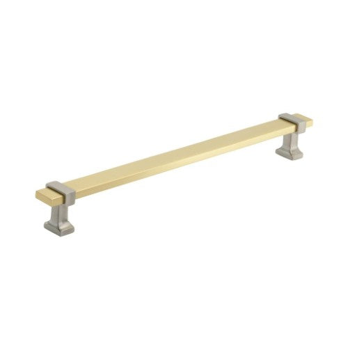 Overton Zinc & Aluminum Brushed Gold / Satin Nickel Cabinet Pull 3