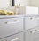 Urbanite Zinc & Aluminum Brushed Gold / White Cabinet Pull 5