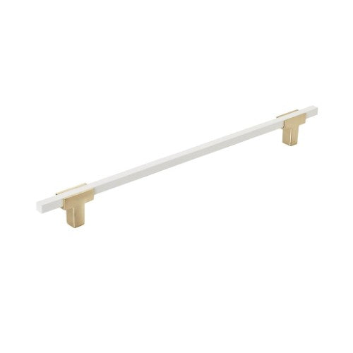 Urbanite Zinc & Aluminum Brushed Gold / White Cabinet Pull 3