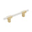 Urbanite Zinc & Aluminum Brushed Gold / White Cabinet Pull 1