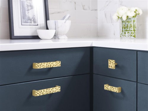 Calathea Zinc Brushed Gold Cabinet Pull 4