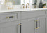 Overton Zinc & Aluminum Brushed Matte Black / Brushed Gold Cabinet Pull 9