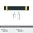 Overton Zinc & Aluminum Brushed Matte Black / Brushed Gold Cabinet Pull 7