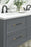 Overton Zinc & Aluminum Brushed Matte Black / Brushed Gold Cabinet Pull 11