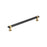 Overton Zinc Brushed Matte Black / Champagne Bronze Cabinet Pull 6