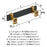 Overton Zinc Brushed Matte Black / Champagne Bronze Cabinet Pull 9