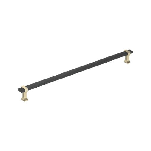 Overton Zinc Brushed Matte Black / Golden Champagne Appliance Pull 2