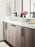 Overton Zinc Brushed Matte Black / Golden Champagne Cabinet Pull 24