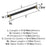 Overton Zinc Brushed Matte Black / Golden Champagne Cabinet Pull 15