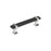 Overton Zinc Brushed Matte Black / Polished Chrome Cabinet Pull 2