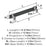Overton Zinc Brushed Matte Black / Polished Chrome Cabinet Pull 11