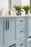 Overton Zinc Brushed Matte Black / Polished Chrome Cabinet Pull 22