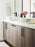 Overton Zinc Brushed Matte Black / Polished Chrome Cabinet Pull 24